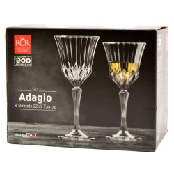 Kieliszki do wina 220ml 6szt Adagio RCR 2